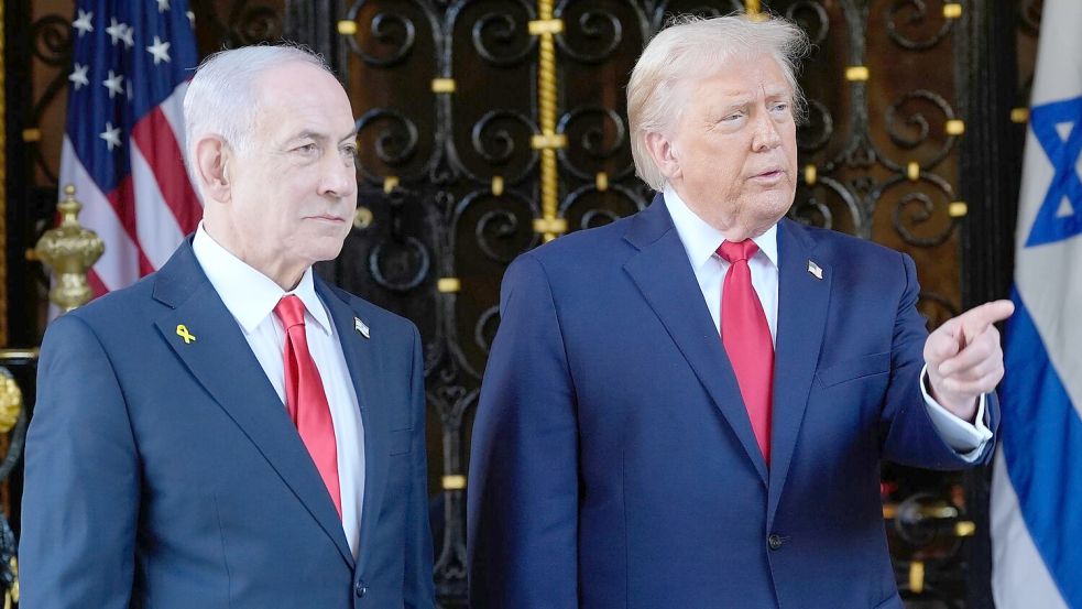 US-Präsident Trump findet deutliche Worte für den Fall, dass der Iran sein Rüstungsprogramm fortsetzen sollte. Foto: Alex Brandon/AP/dpa