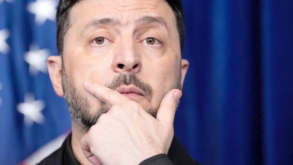 Selenskyj bezeichnet die russischen Vorwürfe als Lüge. (Archivbild) Foto: Alex Brandon/AP/dpa