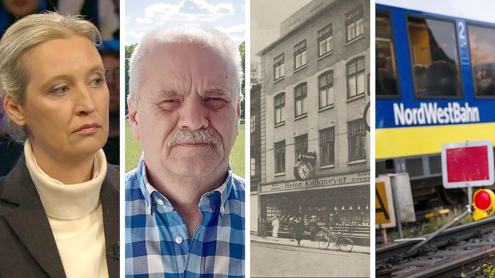 Diese 10 Geschichten haben unsere Abonnenten im Jahr 2025 am meisten interessiert. Foto: Screenshot Maischberger/ARD, Doris Nordsiek, Archiv H. Kolkmeyer, IMAGO/Henricus Lüschen; Collage NOZ