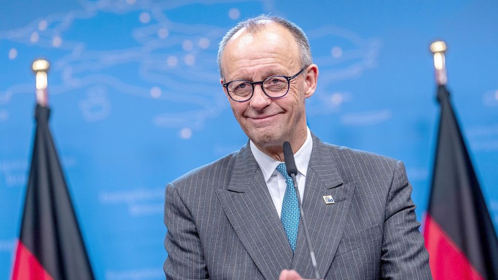 Friedrich Merz wird sich am Silvesterabend mit einer Neujahrsansprache an die Bürger richten. Foto: dpa/Michael Kappeler