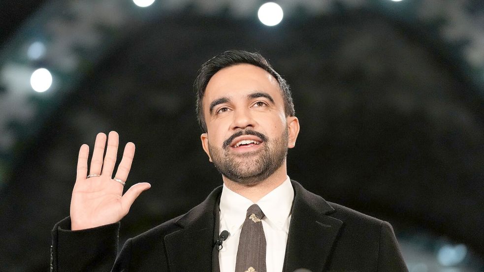 Der 34-jährige Mamdani hat einen rasanten Aufstieg vom Aktivisten zum Rathauschef hingelegt. Foto: Yuki Iwamura/AP/dpa