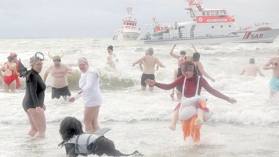 Auch 2025 wurde das Neujahrsbaden schon verschoben. Foto: Florian Ferber/Archiv