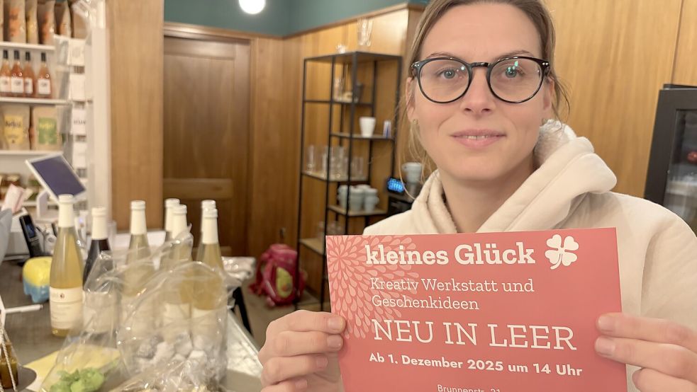 Monique Pehle hat das „Kleine Glück“ auch in Leer eröffnet. Foto: Marion Janßen