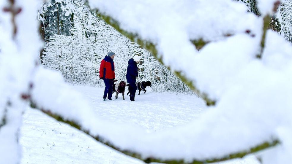 Über Ostfriesland ist der Winter hereingebrochen. Foto: Klaus Ortgies