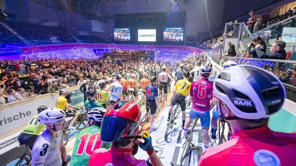 Die Sixdays in Bremen locken mit hochkarätigem Radsport, mit Partystimmung und am Sonnabend auch mit einem Familienprogramm. Foto: ESN/Lars Neumann