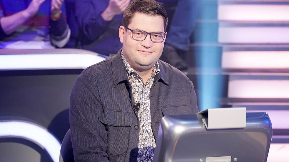 Constantin Wurch nahm bei der „Drei Millionen Euro“-Woche bei der beliebten RTL-Show „Wer wird Millionär“ teil. Foto: RTL/Stefan Gregorowius