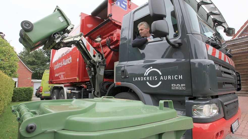 Am Freitag wurde die Müllabfuhr im Landkreis Aurich eingestellt. Foto: Archiv