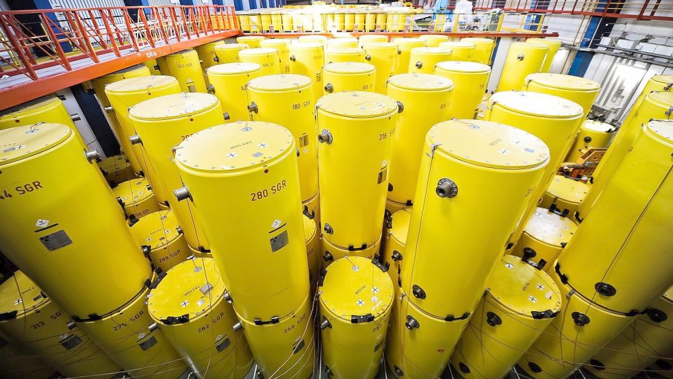 Um diesen Atommüll geht es. Er soll von Jülich ins 170 Kilometer entfernte Ahaus transportiert werden. (Archivbild) Foto: Andreas Endermann/dpa
