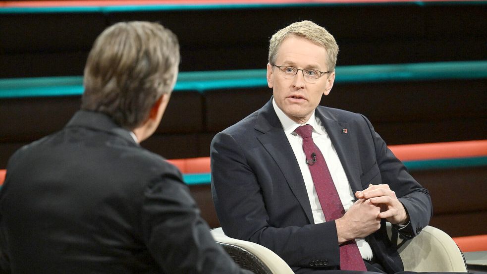 Bei Markus Lanz am Mittwochabend hat Daniel Günther zur Medienschelte ausgeholt. Foto: ZDF/Cornelia Lehmann