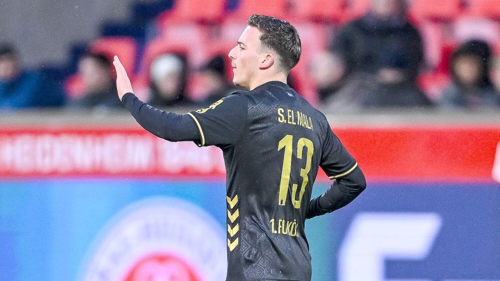 Said El Mala wird zur Halbzeit eingewechselt - und trifft sofort. Foto: Harry Langer