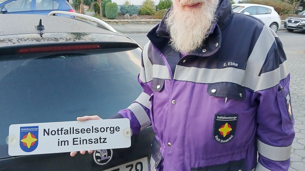 Egbert Ebke ist ehrenamtlicher Notfallseelsorger im Kirchenkreis Osnabrück. Foto: Malte Schipper