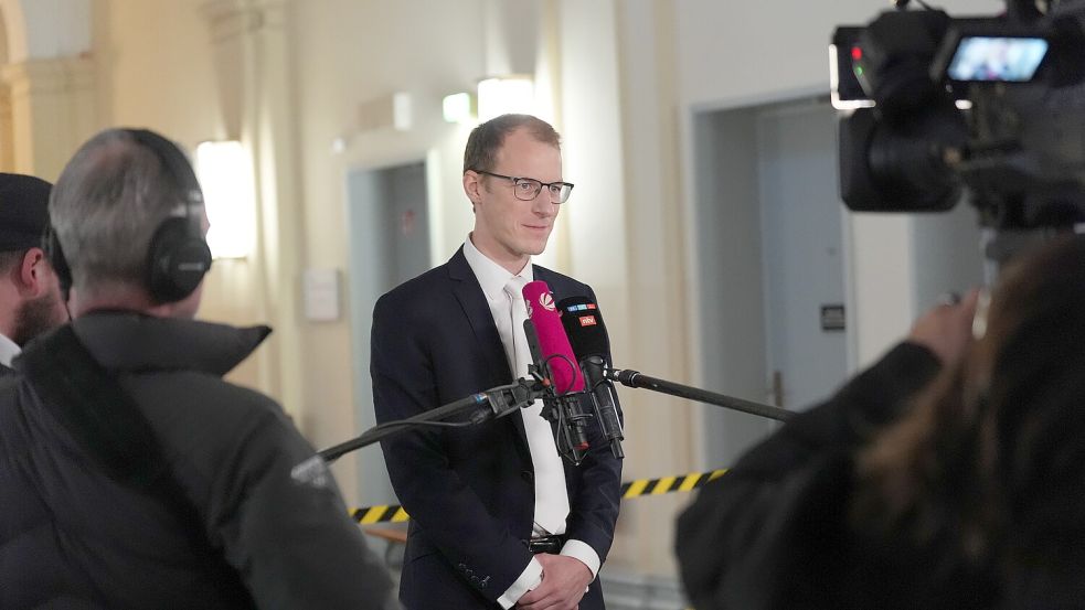 Christoph Henckel, Vertreter der Nebenklage und Anwalt von Kindsvater Stephan Hensel, macht dem Jugendamt massive Vorwürfe. Foto: dpa/Marcus Brandt
