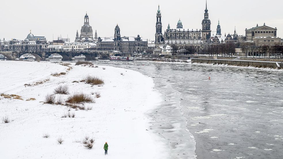 Winter in Dresden: Die Heizkosten in Sachsen dürften besonders steigen Foto: Robert Michael