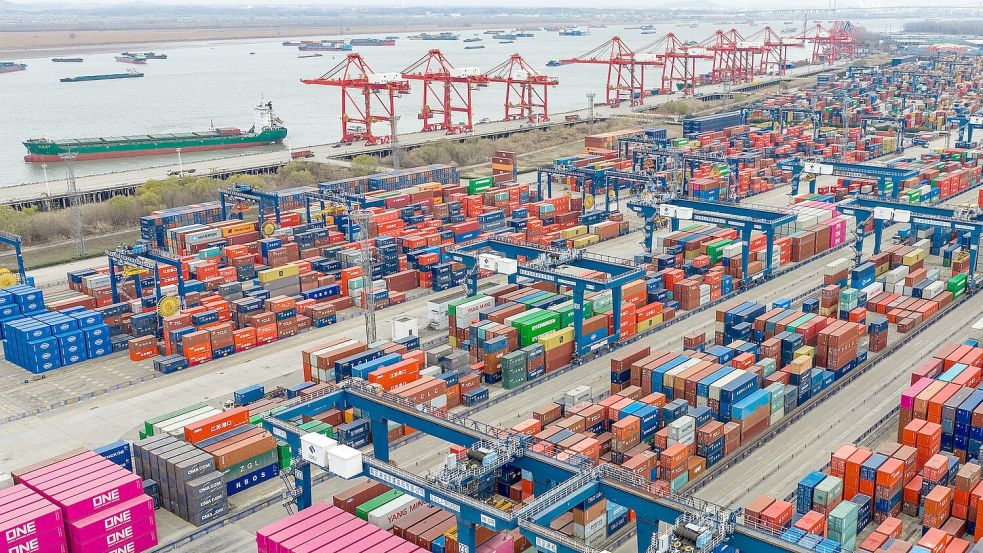 Chinas Wirtschaftsleistung wird von Exporten mit angetrieben. (Symbolbild) Foto: Xin Yi/XinHua/dpa