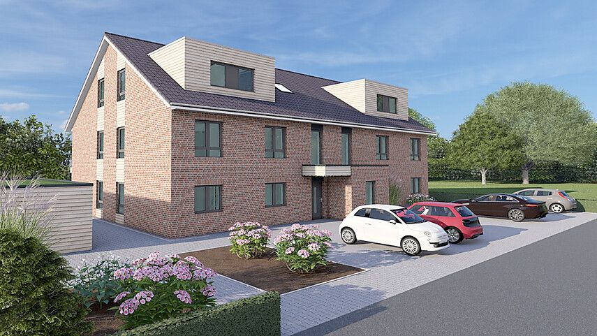 Das Bauunternehmen Brunken & Bregen will in der Hasenburg mehrere Gebäude bauen. So könnte eines davon aussehen. Grafik: Brunken & Bregen/Planwerk