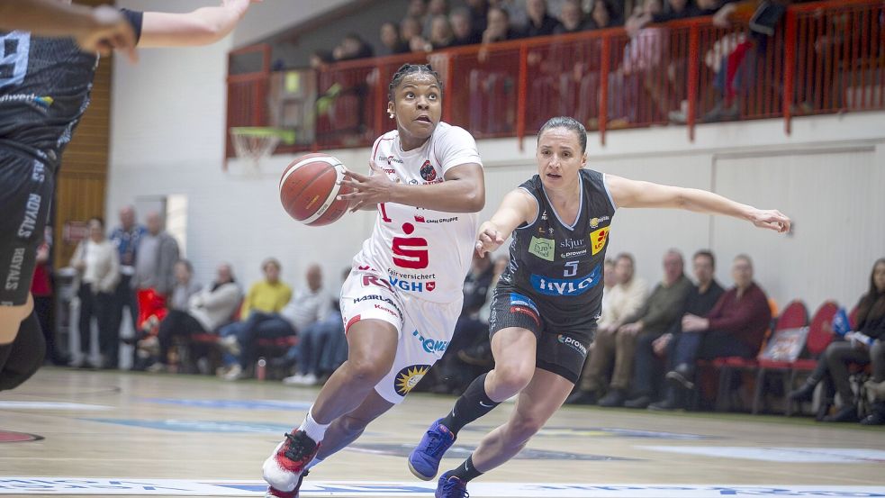Océane Monpierre tritt mit den Panthers bei Alba Berlin an. Foto: IMAGO/Swaantje Hehmann