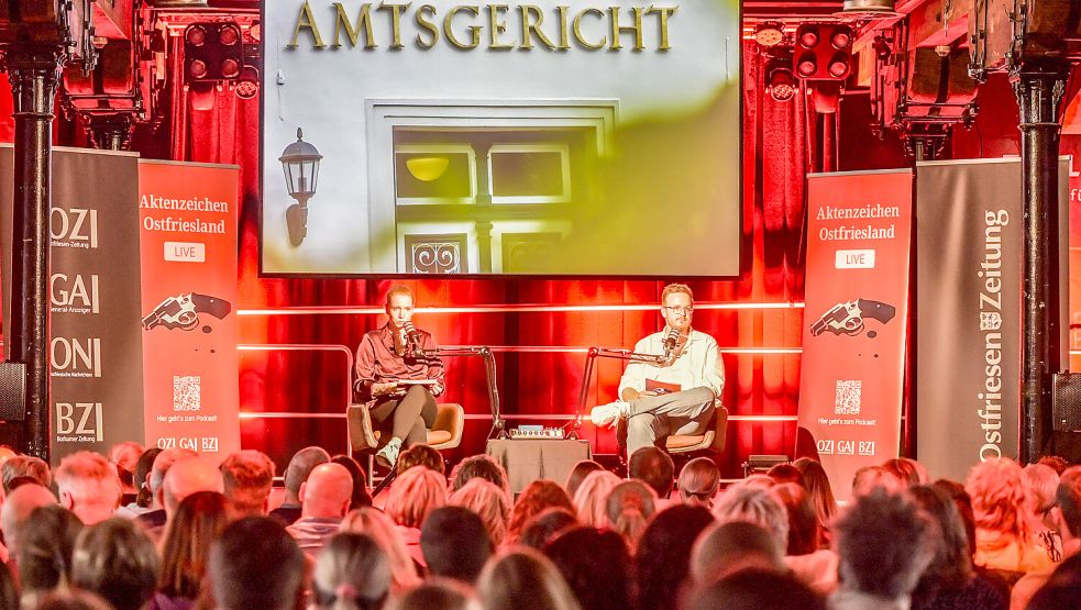 Ute Nobel und Daniel Noglik bringen 2026 „Aktenzeichen Ostfriesland“ insgesamt zwölfmal auf die Bühne. Foto: Klaus Ortgies/Archiv