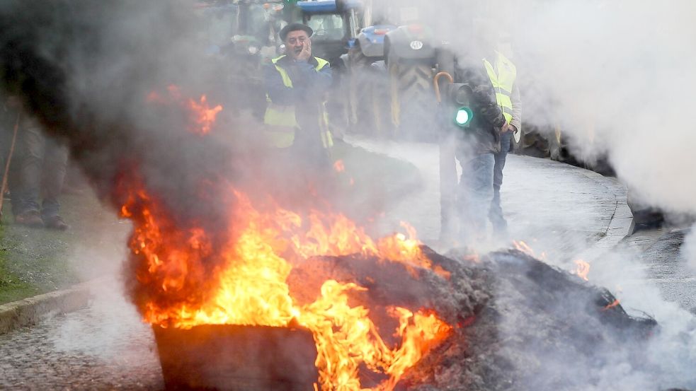 Bauern in Europa haben immer wieder gegen das Abkommen protestiert. (Archivbild) Foto: Carlos Castro/EUROPA PRESS/dpa