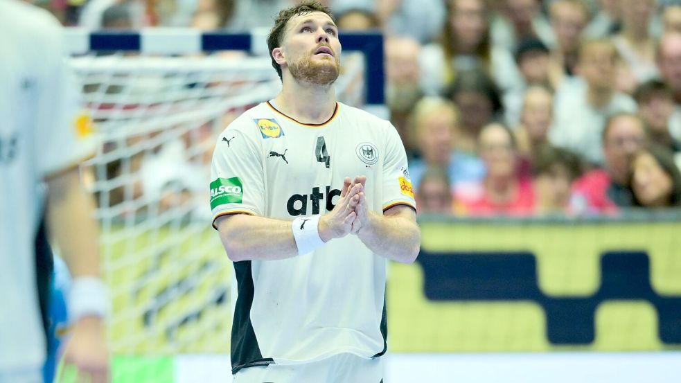 Kapitän Johannes Golla konnte nicht an seine Leistung aus dem Österreich-Spiel anknüpfen. Foto: Sina Schuldt
