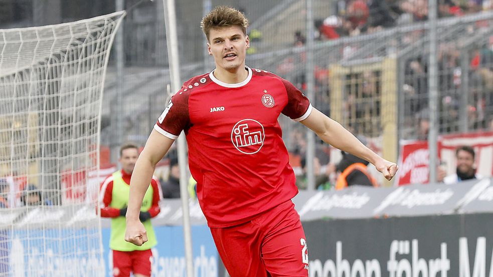 Beim Spiel in München erzielte Marek Janssen bereits sein fünftes Saisontor. Foto: Imago