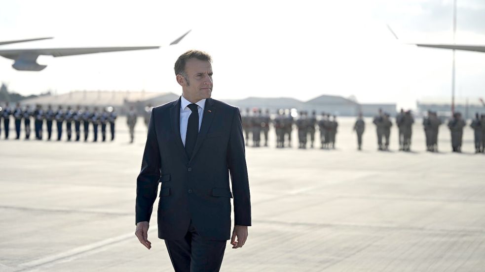 Frankreichs Präsident Emmanuel Macron hat ein Treffen der G7-Staaten mit Russland vorgeschlagen. (Archivfoto) Foto: Philippe Magoni/Pool AP/AP/dpa