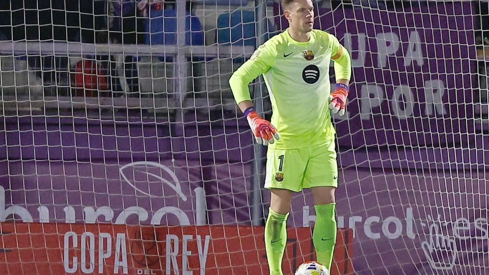 Marc-André ter Stegen verlässt wohl den FC Barcelona. (Archivbild) Foto: Rudy Garcia/AP/dpa