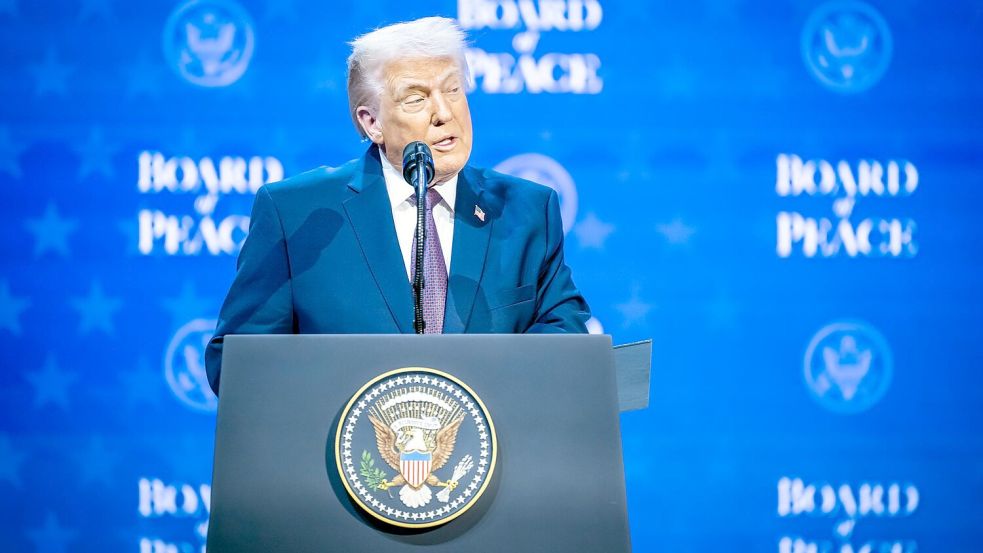US-Präsident Donald Trump hat seinen umstrittenen „Friedensrat“ ins Leben gerufen. Foto: Gian Ehrenzeller