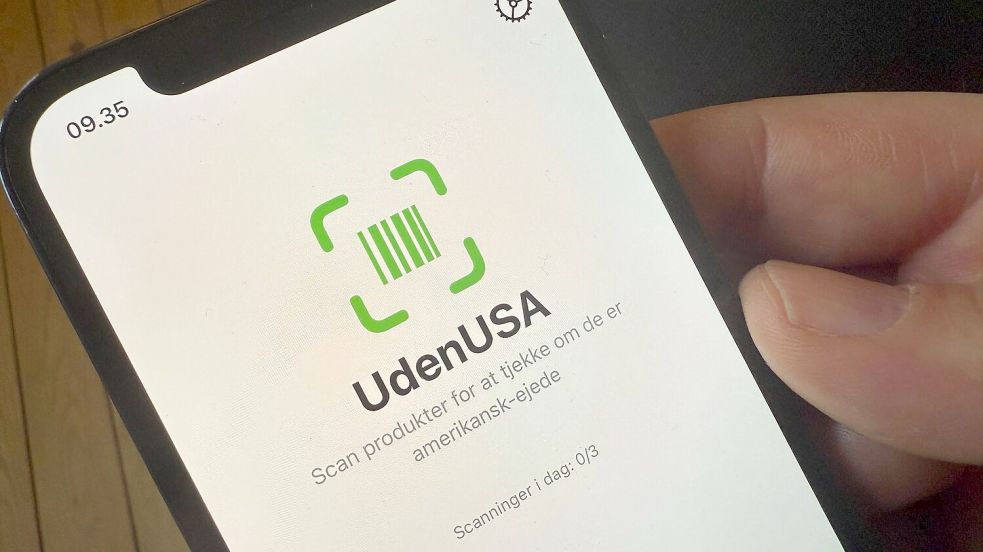 Boykott per Barcode: Eine App zeigt Dänen, welche Produkte im Supermarkt aus den USA kommen. Foto: Julia Wäschenbach