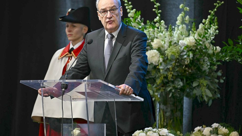 Der Schweizer Bundespräsident betont, es sei nicht Aufgabe der Politik, in das Justizsystem einzugreifen. Foto: Fabrice Coffrini/AFP POOL/KEYSTO