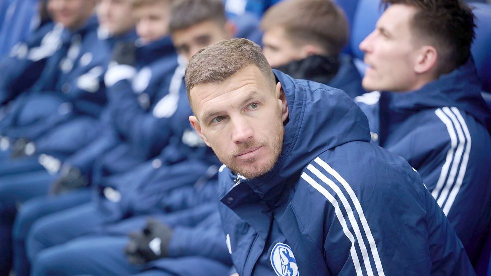 Edin Dzeko spielte nicht von Beginn an. Foto: Bernd Thissen