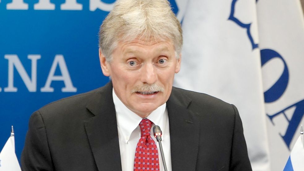 Von einer freundschaftlichen Atmosphäre zwischen Russen und Ukrainern bei Verhandlungen könne keine Rede sein, sagt Kremlsprecher Peskow. (Archivbild) Foto: Ulf Mauder/dpa