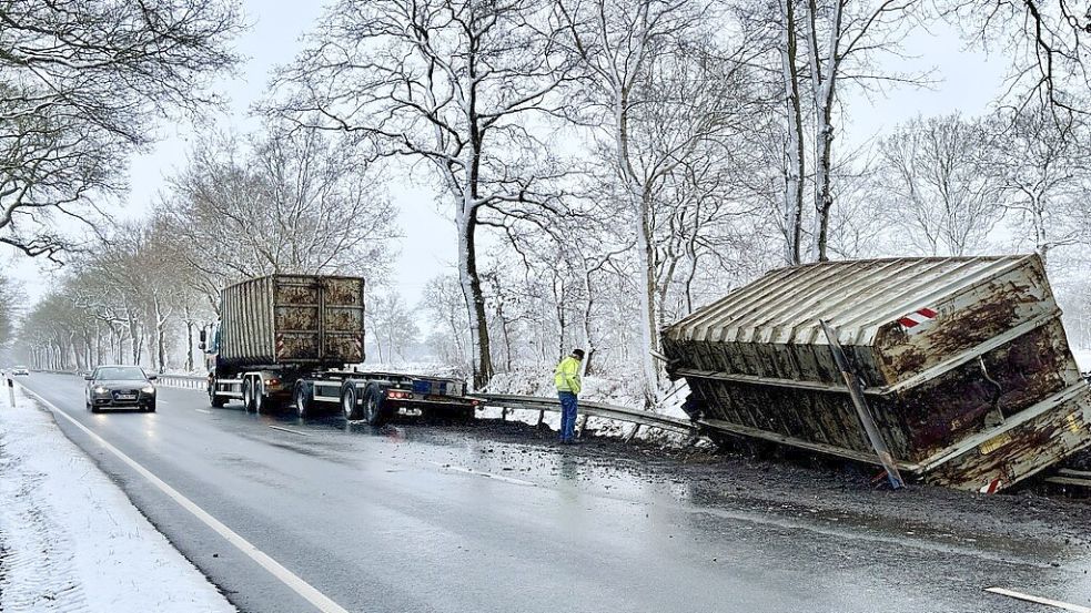 Zu einem Unfall kam es auf der B 72 zwischen Bagband und Ulbargen. Foto: Klaus Ortgies