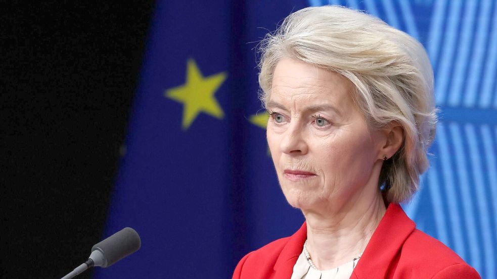 EU-Kommissionspräsidentin Ursula von der Leyen hatte Musks US-Firma zuletzt zum Einlenken gedrängt. (Archivbild) Foto: Omar Havana/AP/dpa