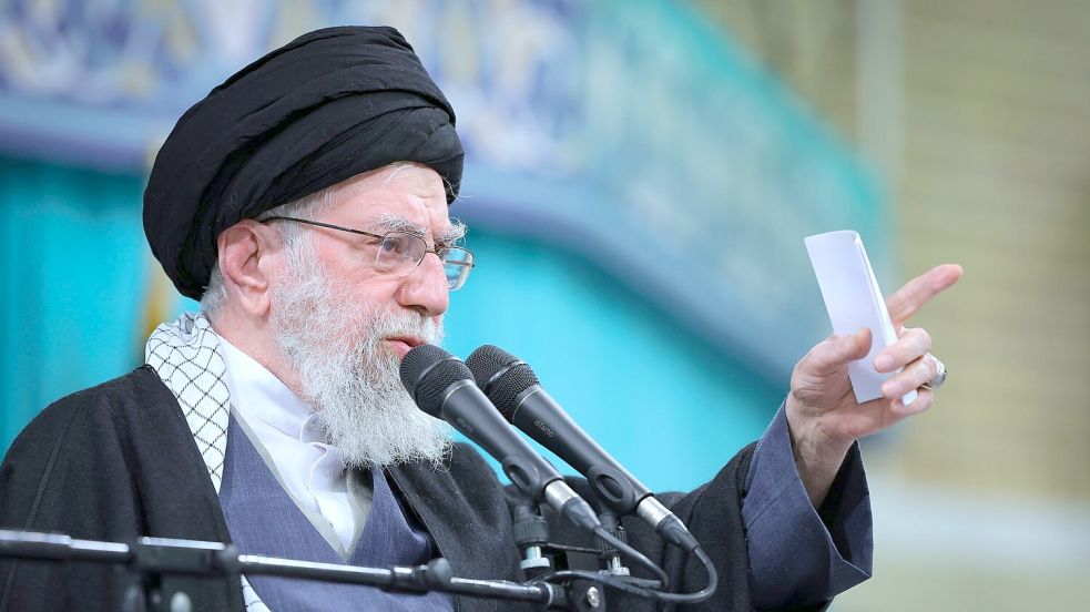 Irans oberster Führer Ajatollah Ali Chamenei hatte Trump als „Verbrecher“ bezeichnet. (Archivbild) Foto: Uncredited/Office of the Iranian