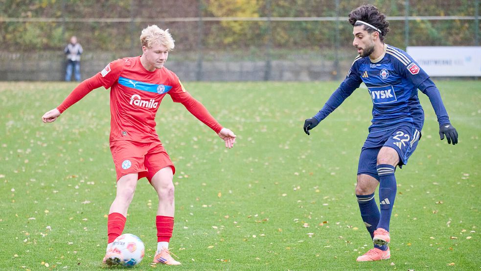 Luca Prasse sammelte Spielpraxis bei Holstein Kiel II in der Oberliga. Foto: Imago