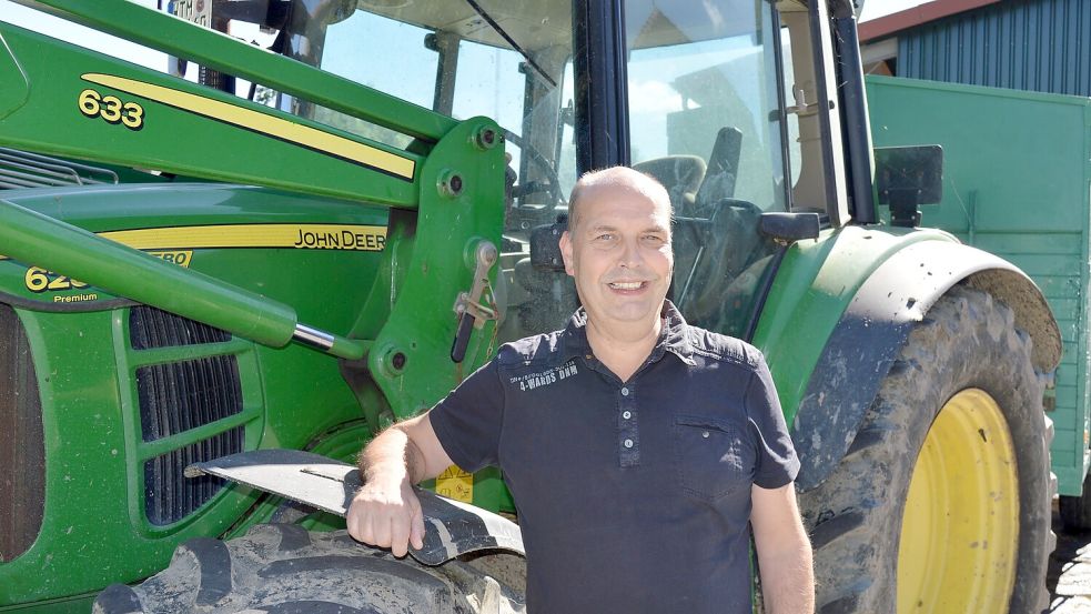 Manfred Tannen ist Präsident des Landwirtschaftlichen Hauptvereins für Ostfriesland. Er betreibt einen Hof in Bensersiel. Foto: LHV Ostfriesland