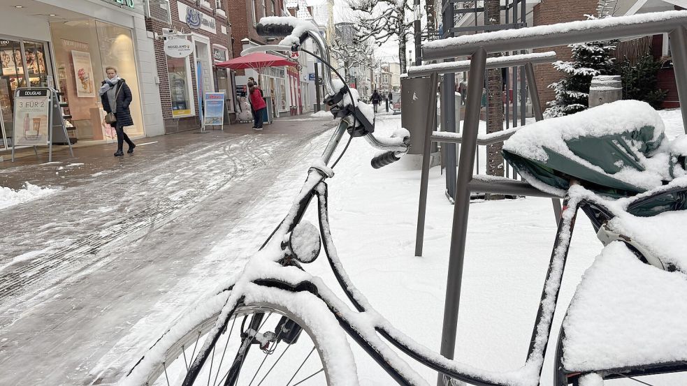 Richtig viel los war am Vormittag in der Innenstadt Aurichs nicht. Foto: Mieke Matthes