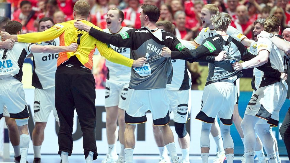 Die deutschen Handballer stehen im EM-Halbfinale. Foto: Sina Schuldt