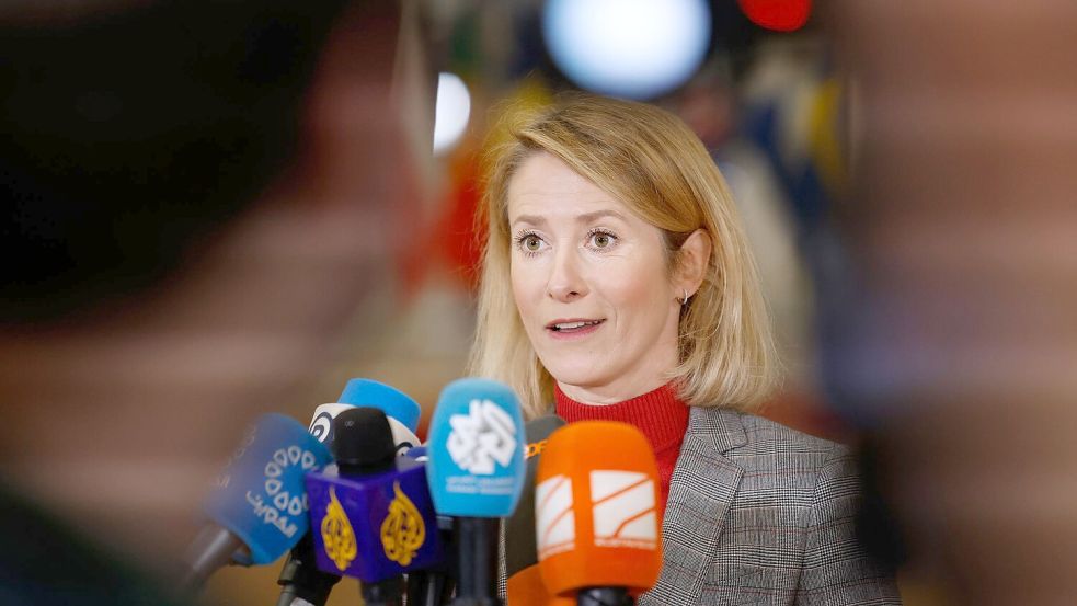 EU-Chefdiplomatin Kaja Kallas erwartet eine Einigung zur Ergänzung der EU-Terrorliste. Foto: Geert Vanden Wijngaert/AP/dpa