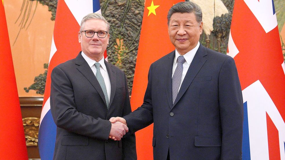 Das britisch-chinesische Verhältnis war zuletzt stark abgekühlt. Foto: Carl Court/Pool Getty/AP/dpa