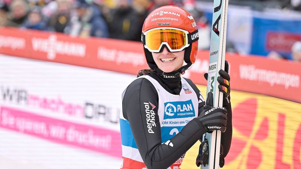 Selina Freitag ist in diesem Winter die beste deutsche Skispringerin. Foto: Swen Pförtner