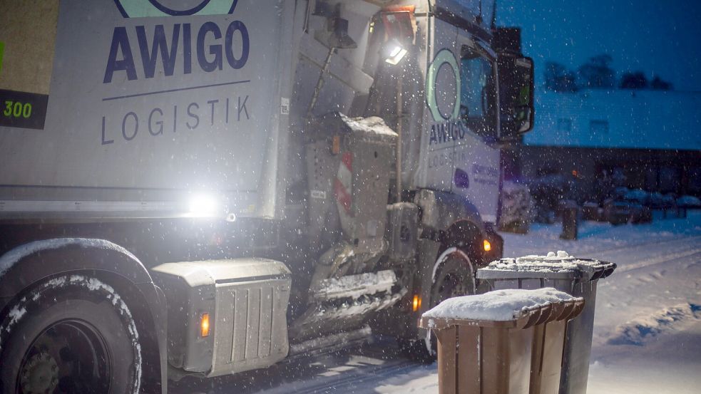 Wegen des Wetters ausgefallene Müllabfuhren holt die Awigo nicht nach. Foto: Tobias Saalschmidt