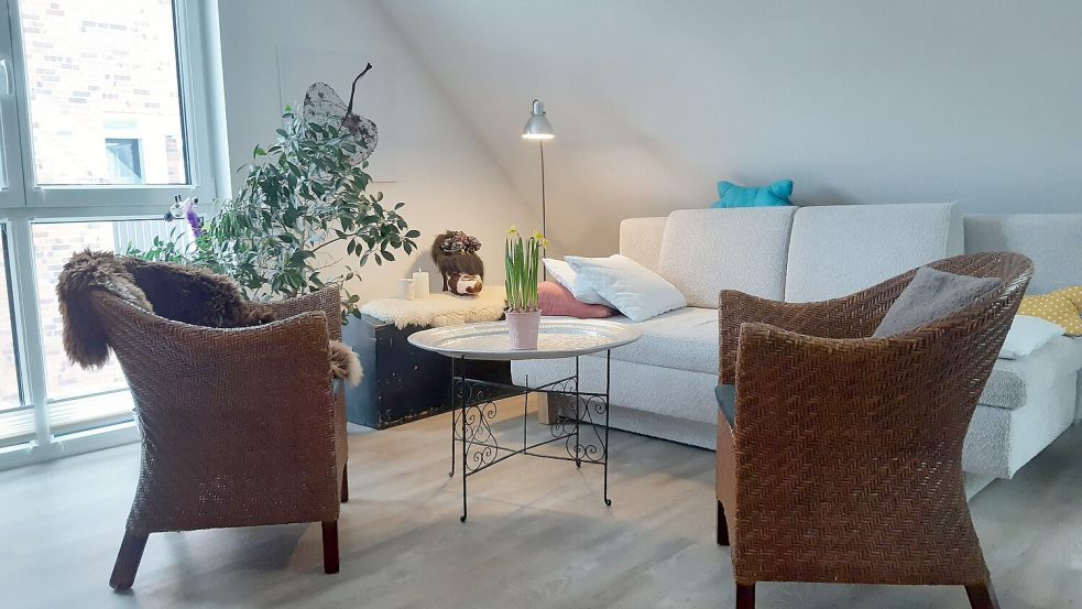 Blick in eine der Genossenschaftswohnungen auf Langeoog. Foto: Herbert Grohmann