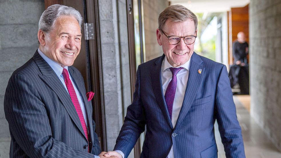 Beim Treffen von Außenminister Johann Wadephul (CDU) mit seinem neuseeländischen Kollegen Winston Peters spielt auch der russische Angriffskrieg gegen die Ukraine eine Rolle. Foto: Jens Büttner