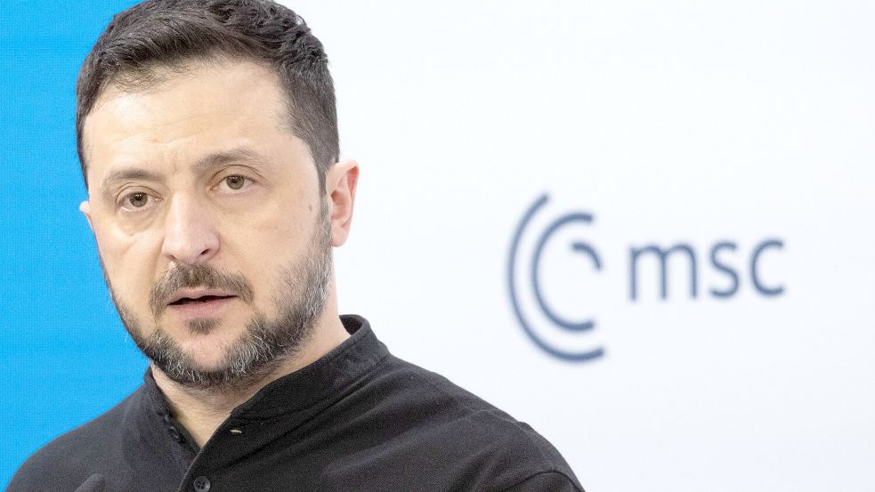 Der ukrainische Präsident Selenskyj wird wieder in München erwartet. Foto: Boris Roessler