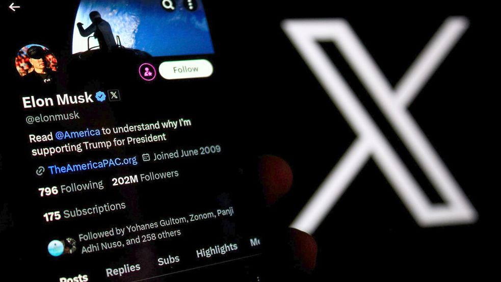 Die Räume der Online-Plattform X sind von der französischen Justiz durchsucht worden (Symbolbild). Foto: Algi Febri Sugita