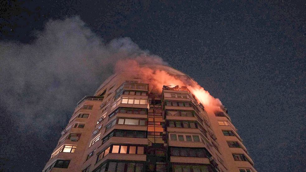 Russland überzog die Ukraine in der Nacht erneut mit Luftangriffen. Foto: Uncredited/Ukrainian Emergency S