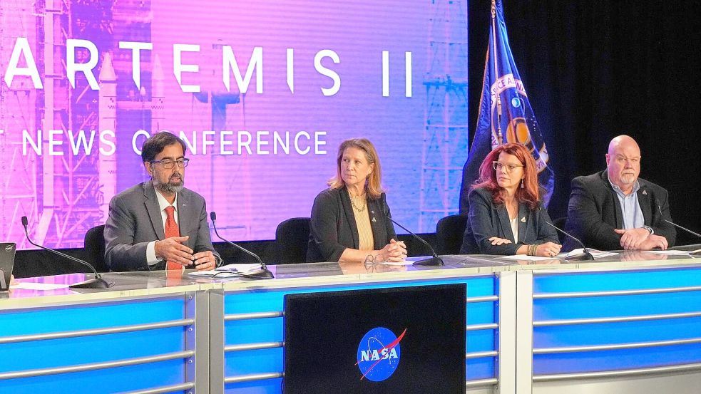 Nach gut fünf Jahrzehnten sollen bald wieder Nasa-Astronauten in Richtung Mond fliegen. Foto: John Raoux/AP/dpa