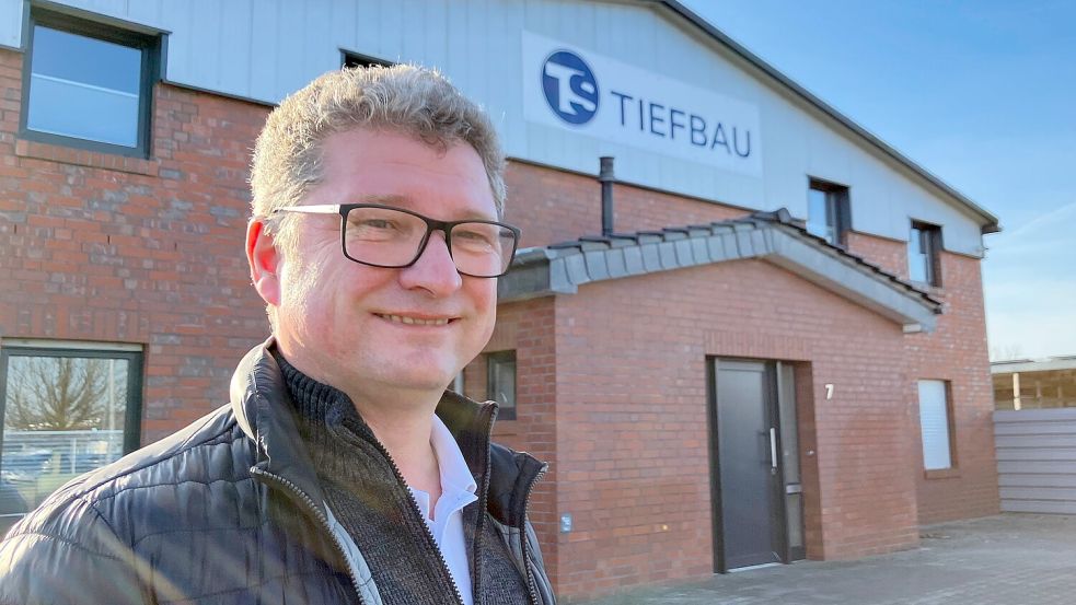 Frank Schulte führt das Unternehmen TS Tiefbau. Neu ist er dabei allerdings nicht. Foto: Michael Kierstein