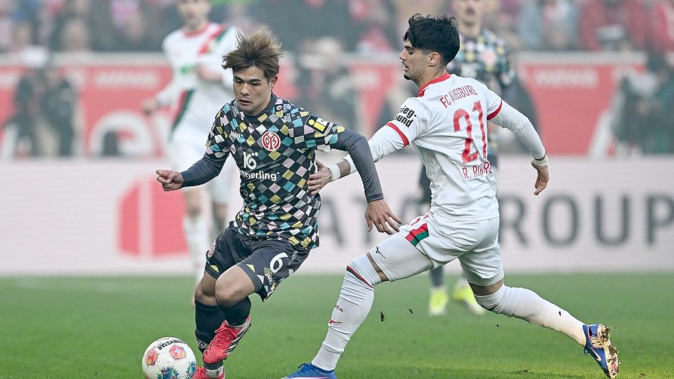 Mainz und Augsburg lieferten sich eine umkämpfte Partie. Foto: Florian Wiegand